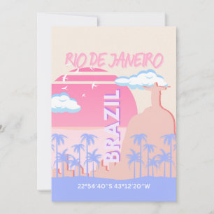 Rio de Janeiro Brasilien Feiertagskarte