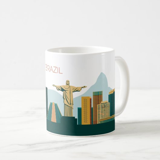 Rio De Janeiro, Brasilien Kaffeetasse (VorderseiteRechts)