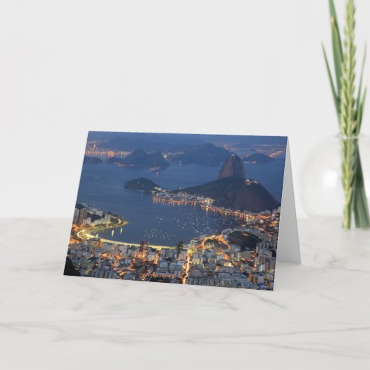 Rio de Janeiro, Brasilien Karte (Vorderseite)