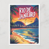Rio de Janeiro Brasilien Kunst, Dichtung und Musik Postkarte (Vorderseite)