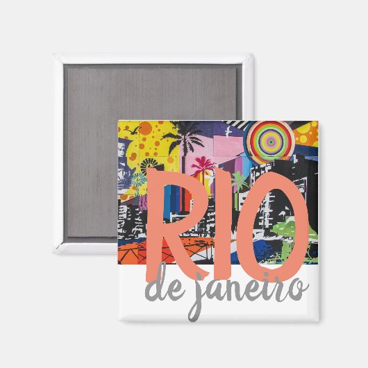 Rio de Janeiro Brasilien Magnet (Vorderseite/Rückseite)