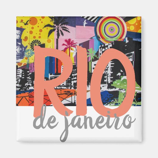 Rio de Janeiro Brasilien Magnet (Vorne)