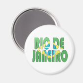 Rio de Janeiro, Brasilien Magnet (Vorderseite/Rückseite)