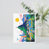 Rio de Janeiro Brasilien Pop Kunst, Dichtung und M Postkarte (Stehend Vorderseite)