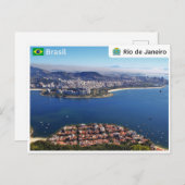 Rio de Janeiro - Brasilien Postkarte (Vorne/Hinten)
