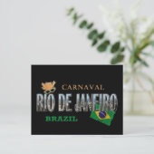 Rio de Janeiro Brasilien Postkarte (Stehend Vorderseite)
