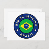 Rio de Janeiro Brasilien Postkarte (Vorne/Hinten)
