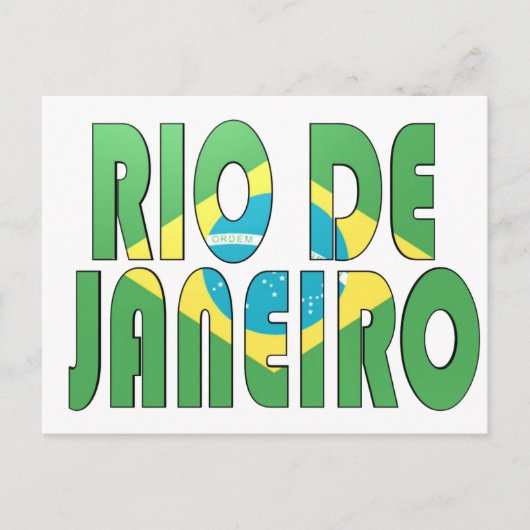 Rio de Janeiro, Brasilien Postkarte (Vorderseite)