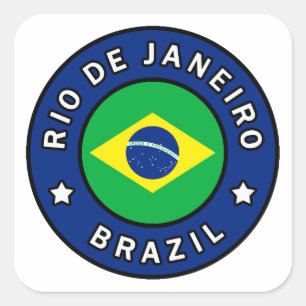 Rio de Janeiro Brasilien Quadratischer Aufkleber