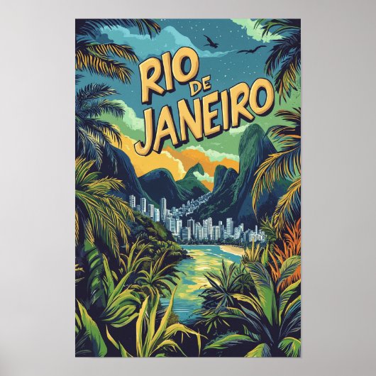 Rio de Janeiro Brasilien Reise Poster (Vorne)