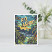 Rio de Janeiro Brasilien Reise Postkarte (Stehend Vorderseite)