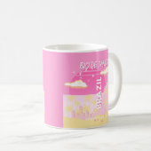 Rio de Janeiro Brasilien Reisen Art Pink Illustrat Kaffeetasse (VorderseiteRechts)