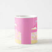 Rio de Janeiro Brasilien Reisen Art Pink Illustrat Kaffeetasse (Mittel)