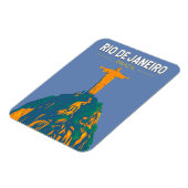 Rio De Janeiro Brasilien Reisen Kunst Vintag Magnet (Linke Seite)
