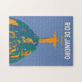 Rio De Janeiro Brasilien Reisen Kunst Vintag Puzzle (Horizontal)