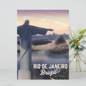 Rio De Janeiro Brasilien reisen Poster. (Stehend Vorderseite)
