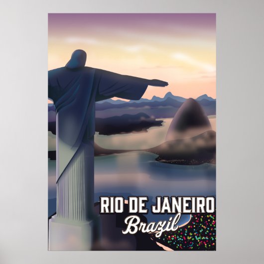 Rio De Janeiro Brasilien reisen Poster. Poster (Vorne)