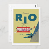 Rio de Janeiro, Brasilien, Reisen Vintag Postkarte (Vorne/Hinten)