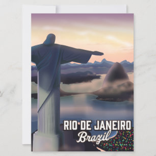 Rio De Janeiro Brasilien Reiseplakat.