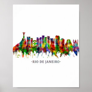 Rio de Janeiro Brasilien Skyline Poster
