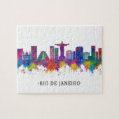 Rio de Janeiro Brasilien Skyline Puzzle (Horizontal)