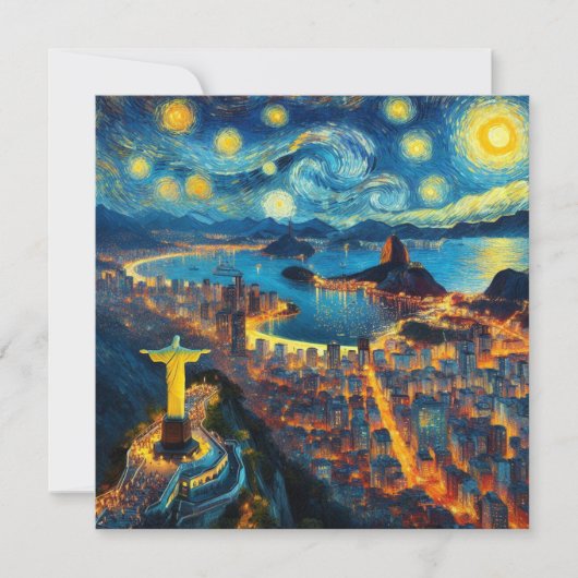 Rio De Janeiro Brasilien Starry Night (Vorderseite)