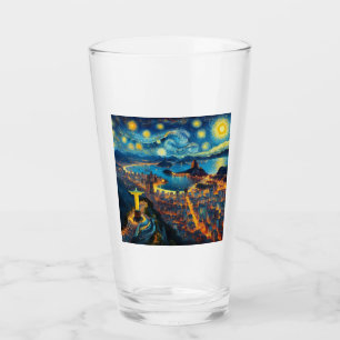Rio De Janeiro Brasilien Starry Night Glas