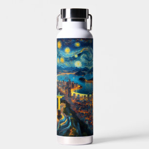 Rio De Janeiro Brasilien Starry Night Trinkflasche