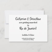 Rio de Janeiro, Brasilien, Vintage Karte (Rückseite)