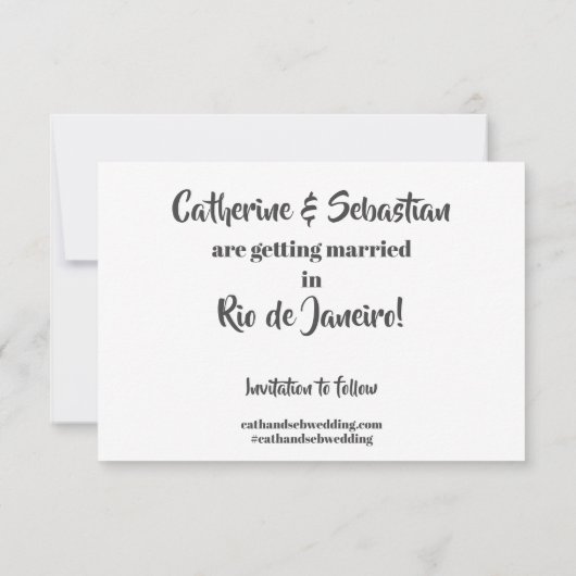 Rio de Janeiro, Brasilien, Vintage Karte (Rückseite)