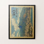 Rio De Janeiro Brasilien Vintage Travel Puzzle (Vertikal)