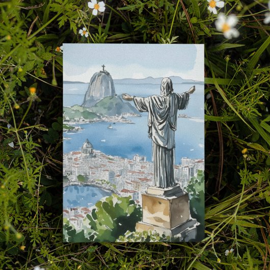 Rio de Janeiro Brasilien Wassercolor Einladung