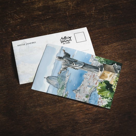 Rio de Janeiro Brasilien Wassercolor Einladung