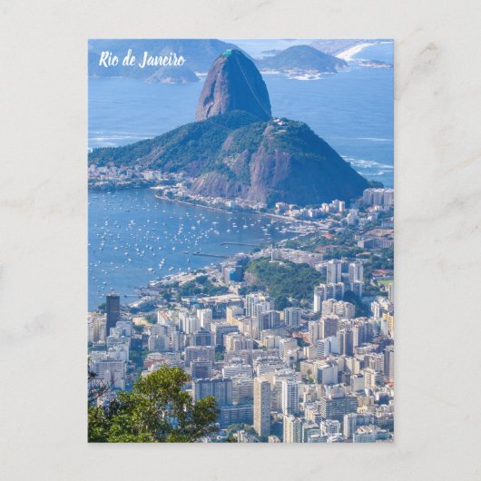 Rio de Janeiro, Brasilien Zuckerhut Postkarte (Vorderseite)