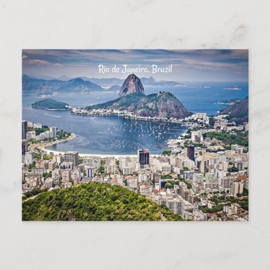 Rio de Janeiro, Brasiliens Stadtbild Postkarte (Vorderseite)