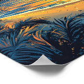 Rio de Janeiro Brazil Art Vintage Travel Poster (Ecke)