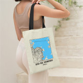 Rio de Janeiro, Brazil City Map Tote Bag Tragetasche