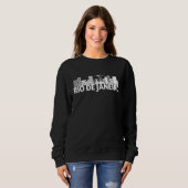 Rio de Janeiro Brazil City Skyline Silhouette Outl Sweatshirt (Vorne ganz)