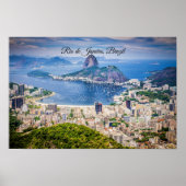Rio de Janeiro, Brazil cityscape Poster (Vorne)