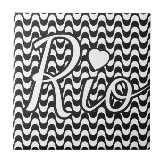 Rio De Janeiro Brazil Fliese (Vorderseite)