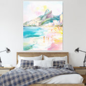 Rio de Janeiro Brazil Painting Canvas Leinwanddruck (Insitu (Schlafzimmer))