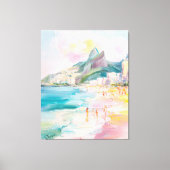 Rio de Janeiro Brazil Painting Canvas Leinwanddruck (Vorderseite)