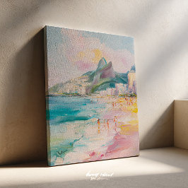Rio de Janeiro Brazil Painting Canvas Leinwanddruck