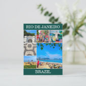 rio de janeiro brazil szenes postkarte (Stehend Vorderseite)