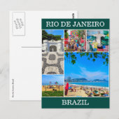 rio de janeiro brazil szenes postkarte (Vorne/Hinten)