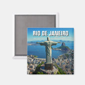 Rio de Janeiro Christ der Erlöser Magnet (Vorderseite/Rückseite)
