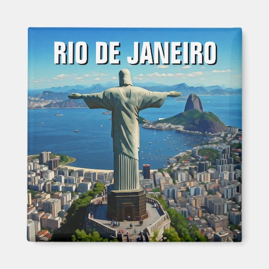 Rio de Janeiro Christ der Erlöser Magnet (Vorne)