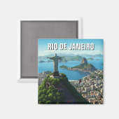 Rio de Janeiro Christ der Erlöser Magnet (Vorderseite/Rückseite)