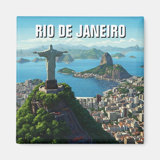 Rio de Janeiro Christ der Erlöser Magnet (Vorne)