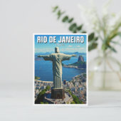 Rio de Janeiro Christ der Erlöser Postkarte (Stehend Vorderseite)